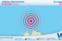 Scossa di terremoto magnitudo 2.5 nel Tirreno Meridionale (MARE)