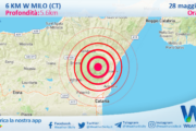 Scossa di terremoto magnitudo 4.0 nei pressi di Milo (CT)