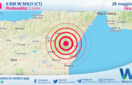 Scossa di terremoto magnitudo 4.0 nei pressi di Milo (CT)