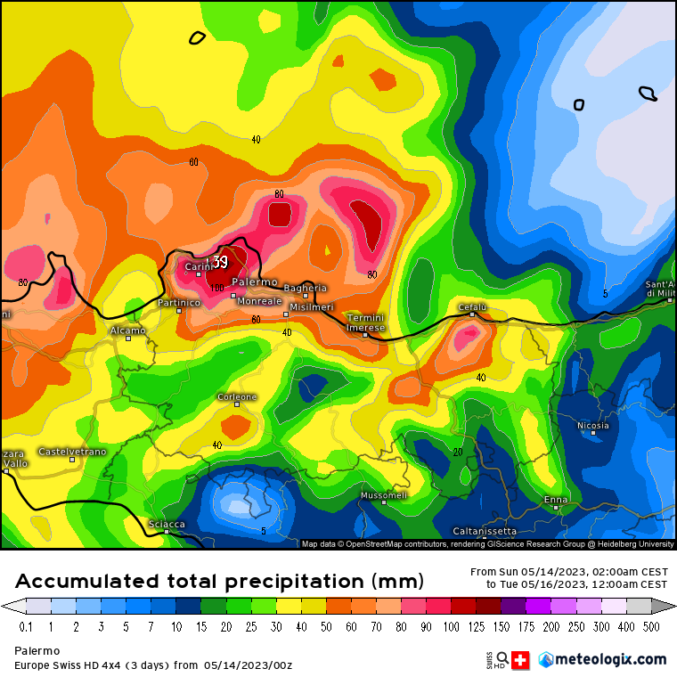 Meteo Palermo e provincia: Ciclone Mediterraneo domani con rischio nubifragi, intense mareggiate e forti raffiche di maestrale!