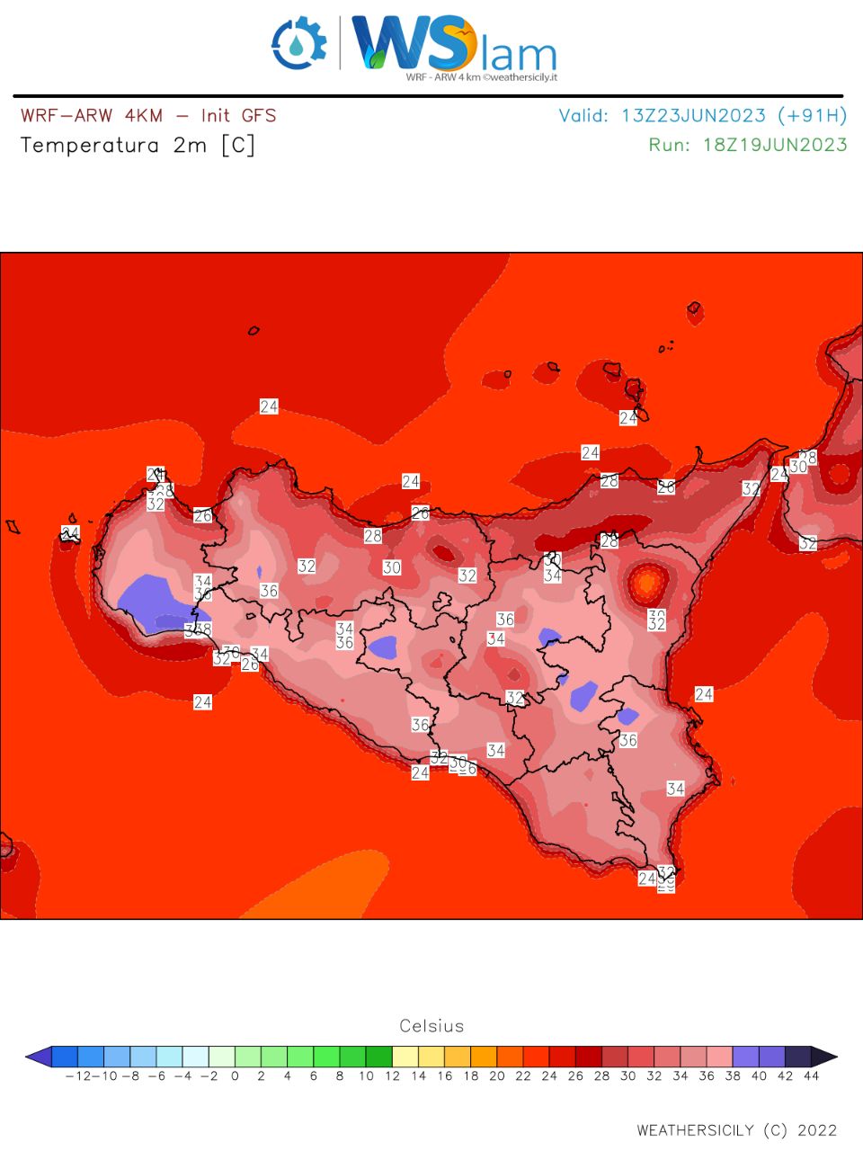 Meteo Sicilia: caldo in forte aumento. Attesa tanta sabbia dal Sahara nei prossimi giorni!