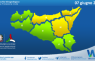 Meteo Sicilia: bollettino di allerta meteo per domani, mercoledì 07 giugno 2023
