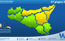 Meteo Sicilia: bollettino di allerta meteo per domani, mercoledì 07 giugno 2023