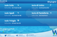Meteo Sicilia, isole minori: previsioni meteo mare e vento per domani, sabato 03 giugno 2023