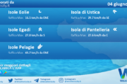 Meteo Sicilia, isole minori: previsioni meteo mare e vento per domani, domenica 04 giugno 2023