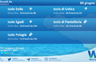 Meteo Sicilia, isole minori: previsioni meteo mare e vento per domani, lunedì 05 giugno 2023