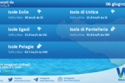 Meteo Sicilia, isole minori: previsioni meteo mare e vento per domani, martedì 06 giugno 2023