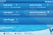 Meteo Sicilia, isole minori: previsioni meteo mare e vento per domani, giovedì 08 giugno 2023
