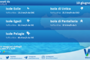 Meteo Sicilia, isole minori: previsioni meteo mare e vento per domani, sabato 10 giugno 2023