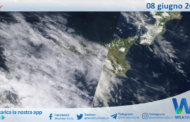 Meteo Sicilia: immagine satellitare Nasa di giovedì 08 giugno 2023