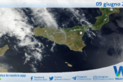 Meteo Sicilia: immagine satellitare Nasa di venerdì 09 giugno 2023