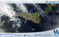 Meteo Sicilia: immagine satellitare Nasa di venerdì 09 giugno 2023