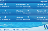 Meteo Sicilia: previsioni meteo mare e vento per domani, lunedì 05 giugno 2023