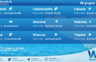 Meteo Sicilia: previsioni meteo mare e vento per domani, martedì 06 giugno 2023