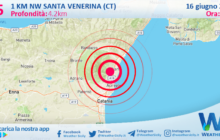 Scossa di terremoto magnitudo 2.5 nei pressi di Santa Venerina (CT)