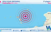 Scossa di terremoto magnitudo 2.7 nei pressi di Isole Eolie (Messina)