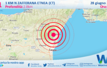 Scossa di terremoto magnitudo 3.1 nei pressi di Zafferana Etnea (CT)