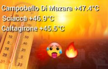 Meteo: La Sicilia nella morsa  del caldo! raggiunti i +47.4°C a Campobello Di Mazara.