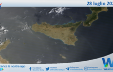 Meteo Sicilia: immagine satellitare Nasa di venerdì 28 luglio 2023