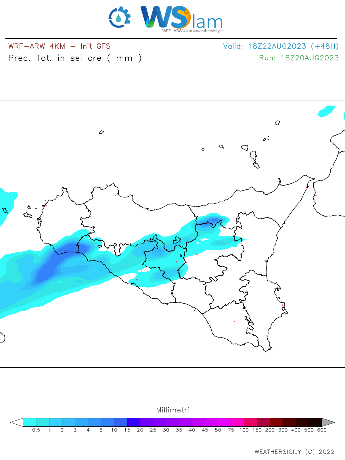 Meteo Sicilia: ancora clima caldo e temporali pomeridiani sulle zone interne!