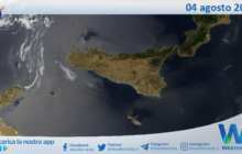 Meteo Sicilia: immagine satellitare Nasa di venerdì 04 agosto 2023