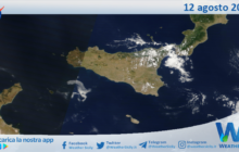 Meteo Sicilia: immagine satellitare Nasa di sabato 12 agosto 2023