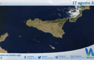 Meteo Sicilia: immagine satellitare Nasa di giovedì 17 agosto 2023