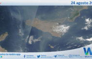 Meteo Sicilia: immagine satellitare Nasa di giovedì 24 agosto 2023