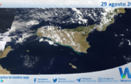 Meteo Sicilia: immagine satellitare Nasa di martedì 29 agosto 2023