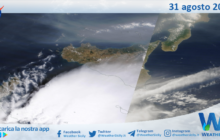 Meteo Sicilia: immagine satellitare Nasa di giovedì 31 agosto 2023