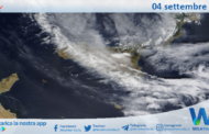 Meteo Sicilia: immagine satellitare Nasa di lunedì 04 settembre 2023