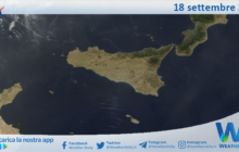 Meteo Sicilia: immagine satellitare Nasa di lunedì 18 settembre 2023