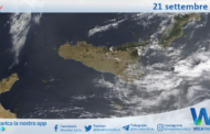 Meteo Sicilia: immagine satellitare Nasa di giovedì 21 settembre 2023