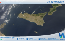 Meteo Sicilia: immagine satellitare Nasa di venerdì 22 settembre 2023