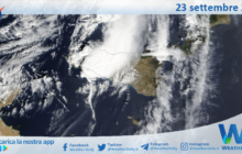 Meteo Sicilia: immagine satellitare Nasa di sabato 23 settembre 2023