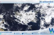 Meteo Sicilia: immagine satellitare Nasa di martedì 26 settembre 2023