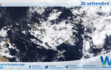 Meteo Sicilia: immagine satellitare Nasa di martedì 26 settembre 2023