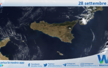 Meteo Sicilia: immagine satellitare Nasa di giovedì 28 settembre 2023
