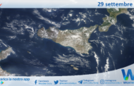 Meteo Sicilia: immagine satellitare Nasa di venerdì 29 settembre 2023