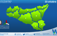 Meteo Sicilia: bollettino di allerta meteo per domani, lunedì 23 ottobre 2023