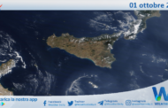Meteo Sicilia: immagine satellitare Nasa di domenica 01 ottobre 2023