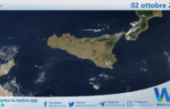 Meteo Sicilia: immagine satellitare Nasa di lunedì 02 ottobre 2023