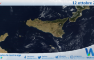 Meteo Sicilia: immagine satellitare Nasa di giovedì 12 ottobre 2023