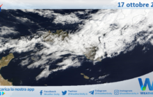 Meteo Sicilia: immagine satellitare Nasa di martedì 17 ottobre 2023