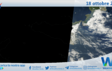 Meteo Sicilia: immagine satellitare Nasa di mercoledì 18 ottobre 2023