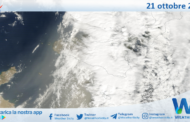 Meteo Sicilia: immagine satellitare Nasa di sabato 21 ottobre 2023