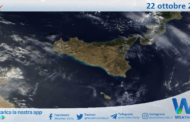 Meteo Sicilia: immagine satellitare Nasa di domenica 22 ottobre 2023