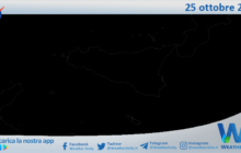 Meteo Sicilia: immagine satellitare Nasa di mercoledì 25 ottobre 2023