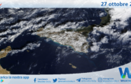 Meteo Sicilia: immagine satellitare Nasa di venerdì 27 ottobre 2023