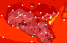 Sicilia: forte ondata di caldo in arrivo. Temperature fino a +36°C e venti meridionali